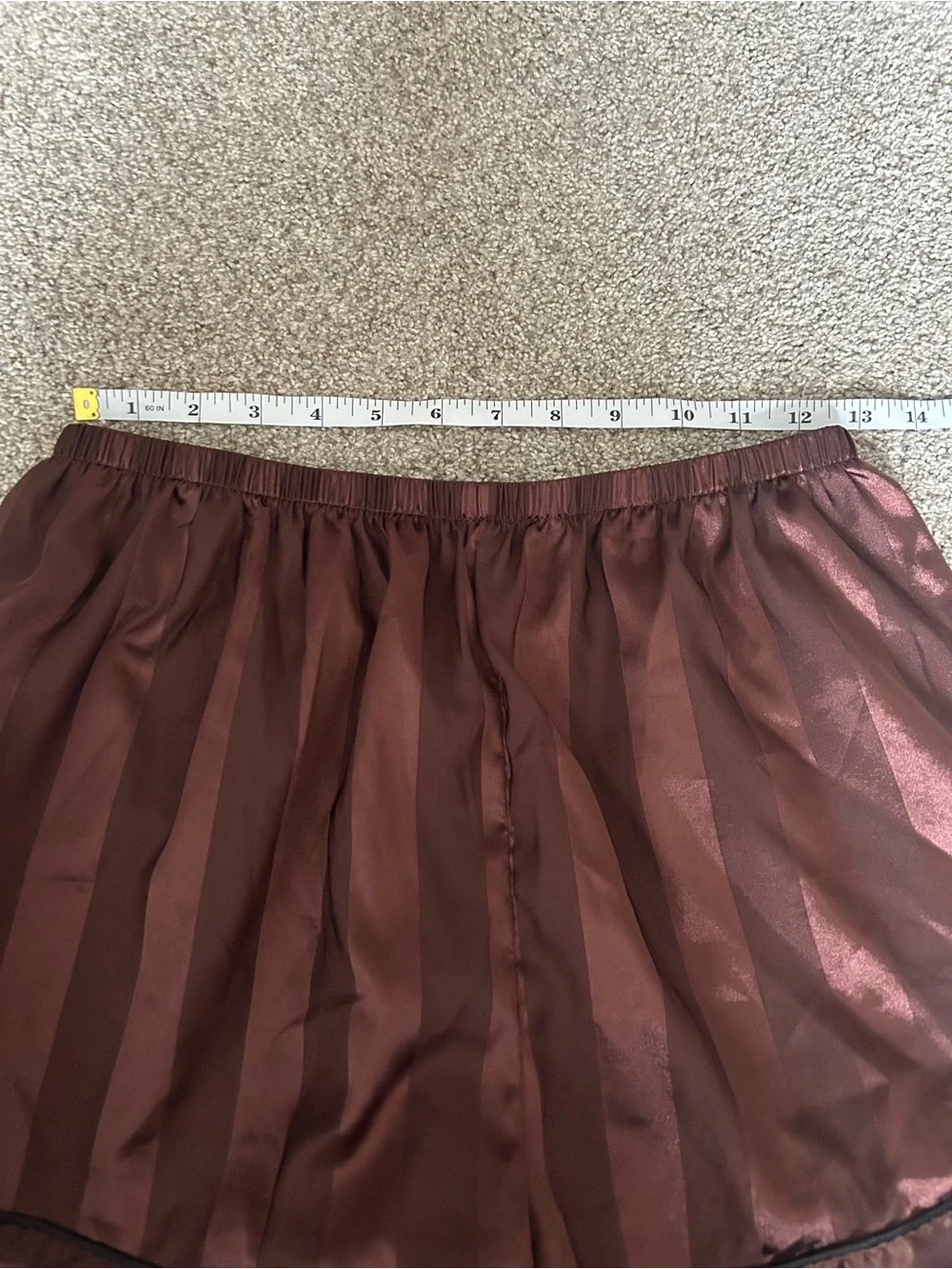 None brown satin